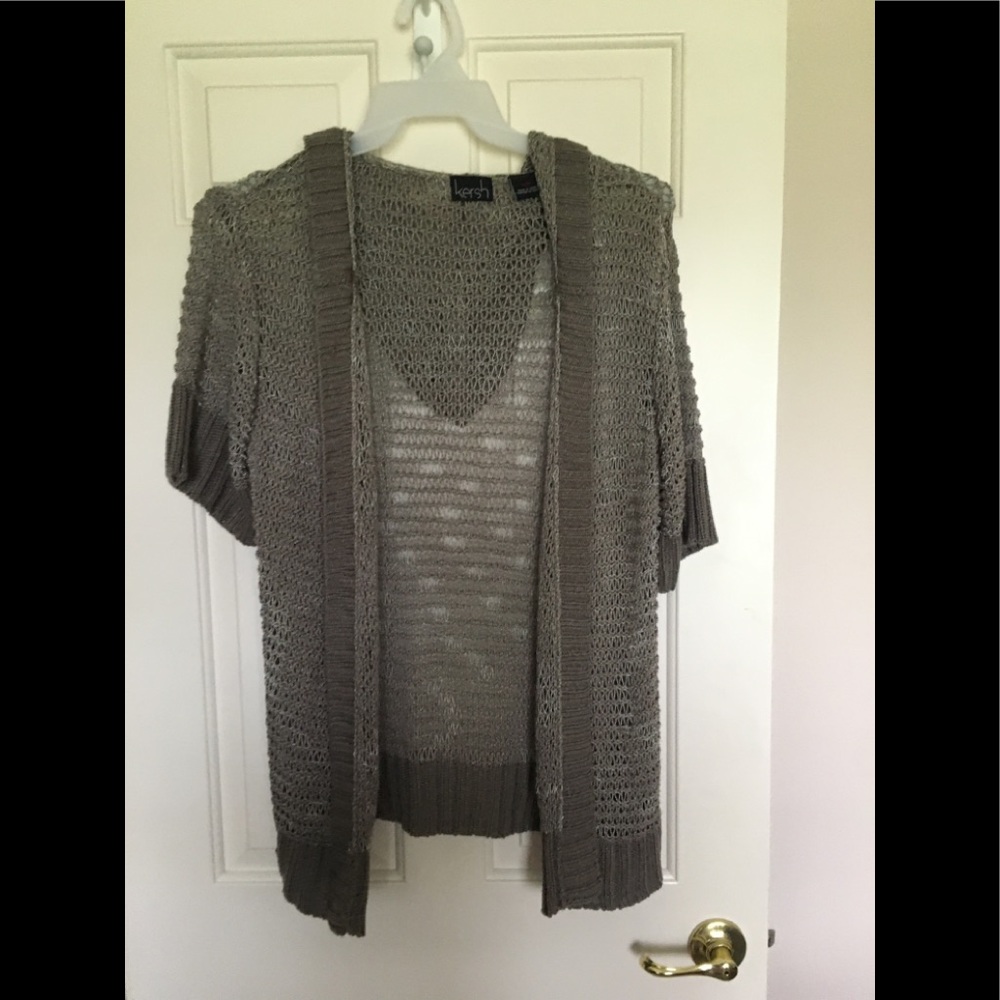 Kersh hooded gray and silver pull on